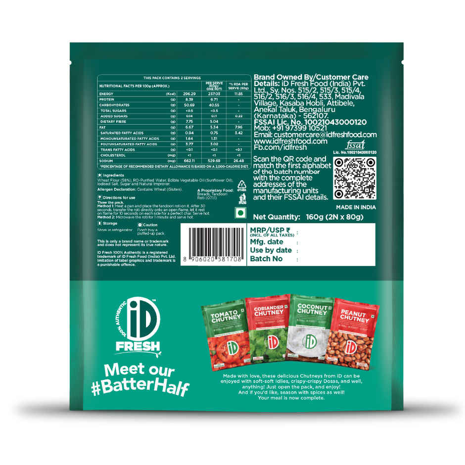 iD Fresh Tandoori Roti