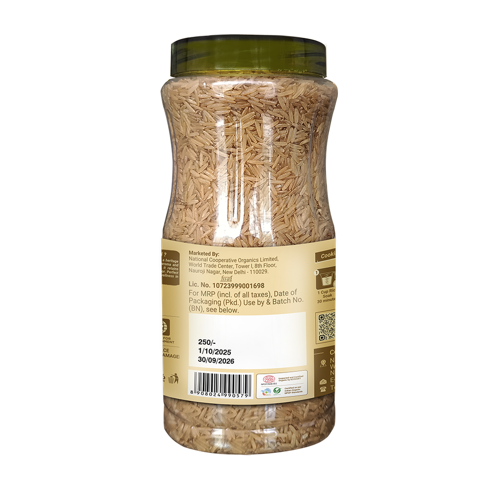 Bharat Organics Traditional Brown Basmati Rice