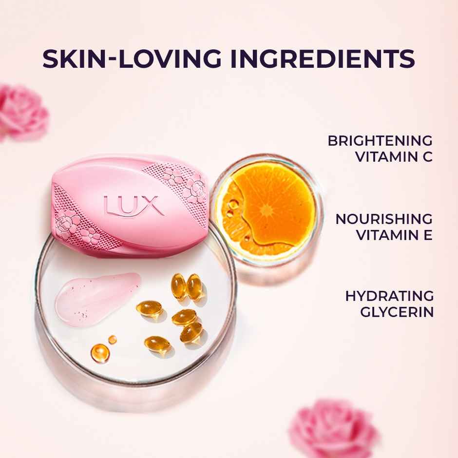 Lux Even-toned Glow Bathing Soap infused with Vitamin C & E For Superior Glow