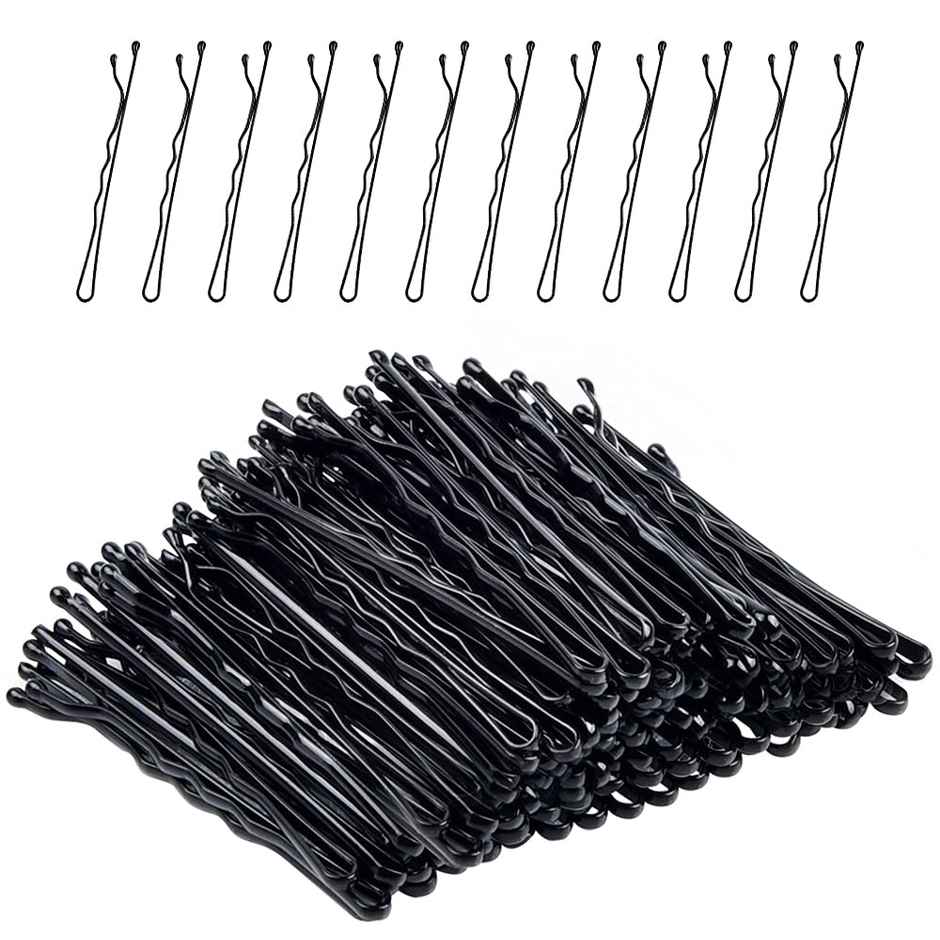 Beautiliss Professional Bobby Hair Pins Small with Storage box Thick Black Ball tip Metal