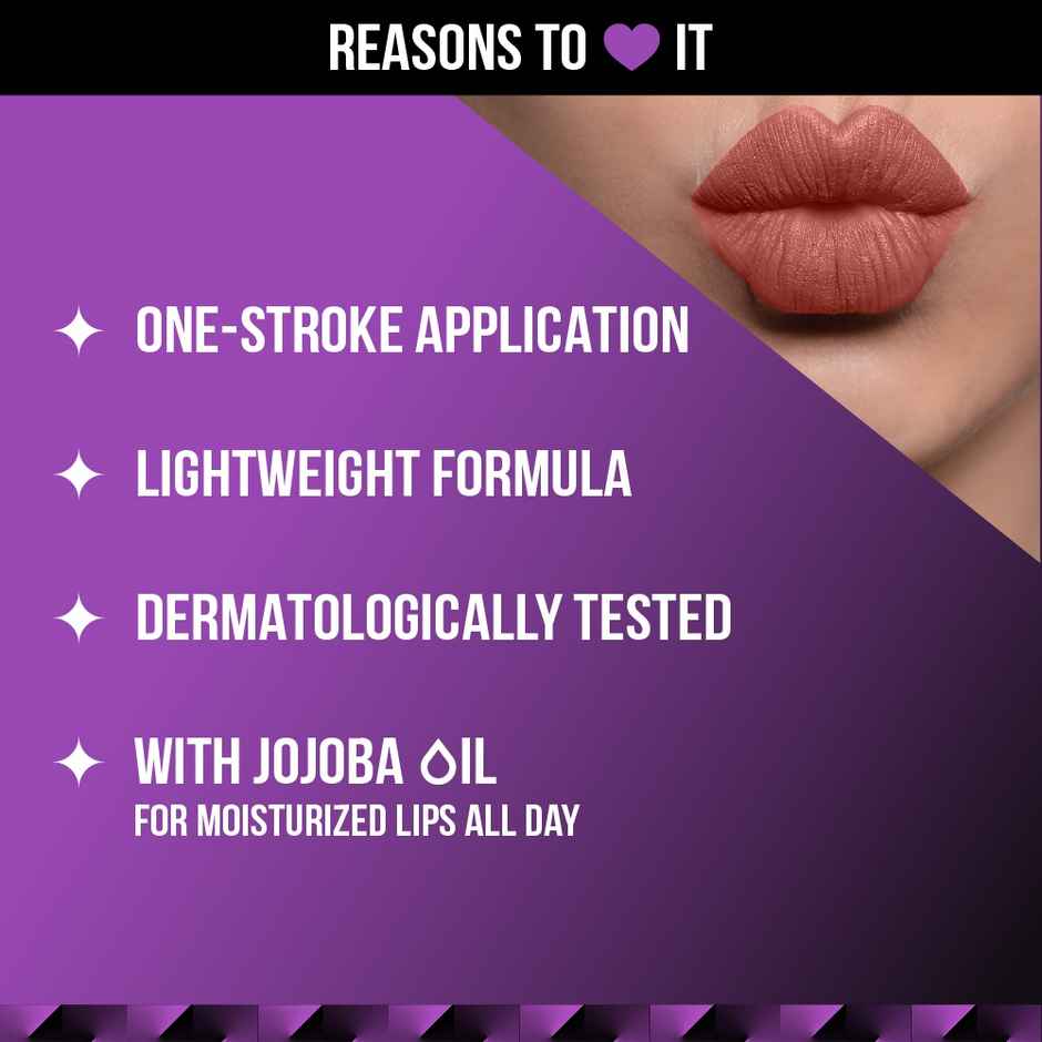 Staze Transfer Proof Matte Liquid Lipstick | 12 Nude Spice