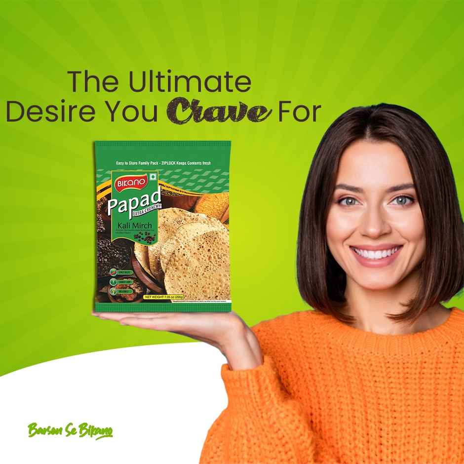 Bikano Kali Mirch papad