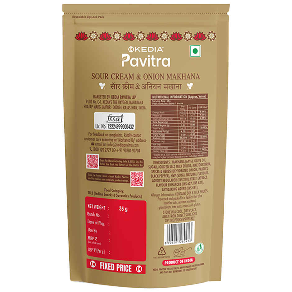 Kedia Pavitra Sour Cream & Onion Makhana