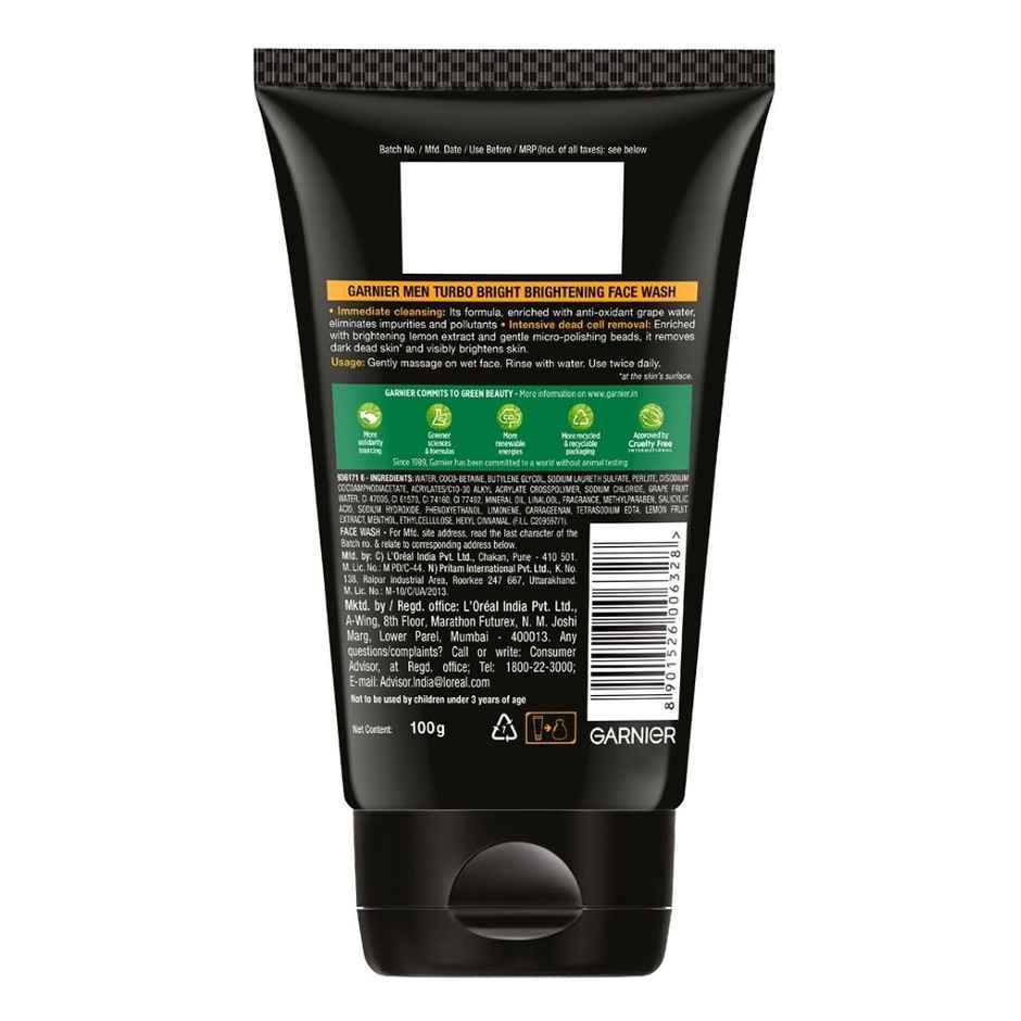 Garnier Men Tubro Brightening Face Wash