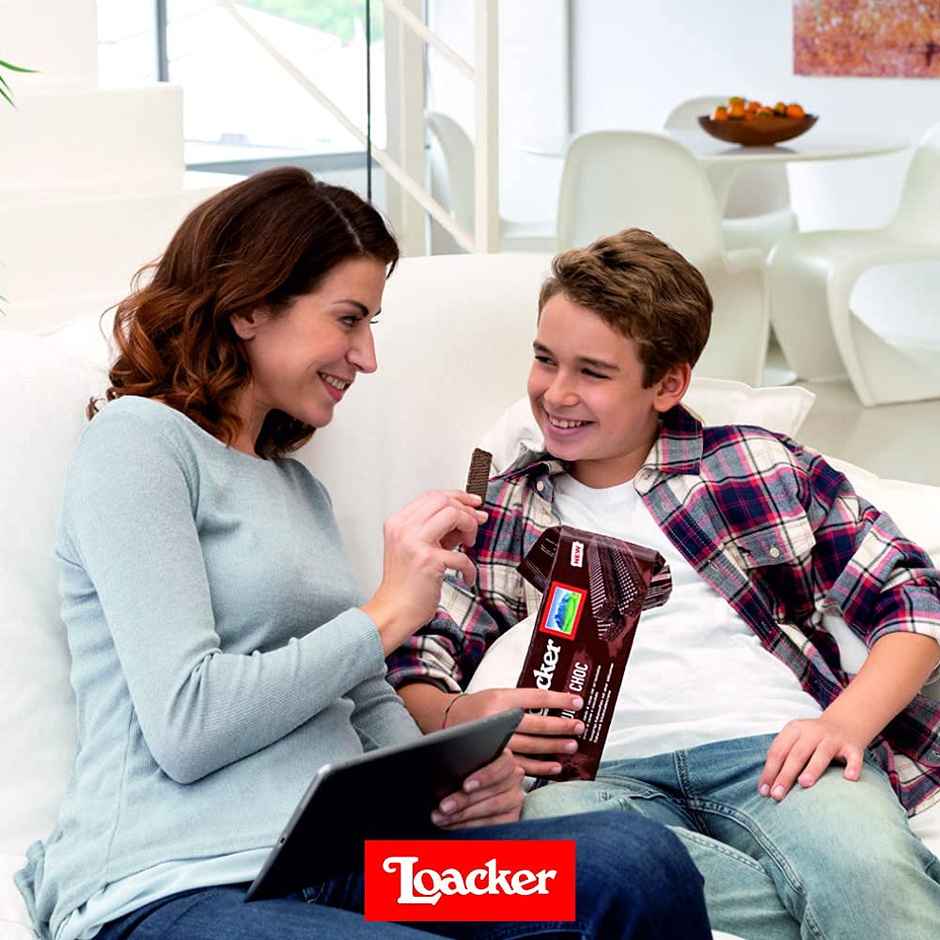 Loacker Classic Double Choc Crispy Cocoa Wafer