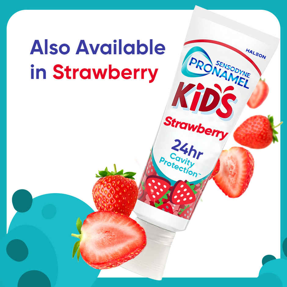 Sensodyne Pronamel Kids Toothpaste, 24Hr Cavity Protection, for 2+ Yrs (Bubble Mint Flavour)