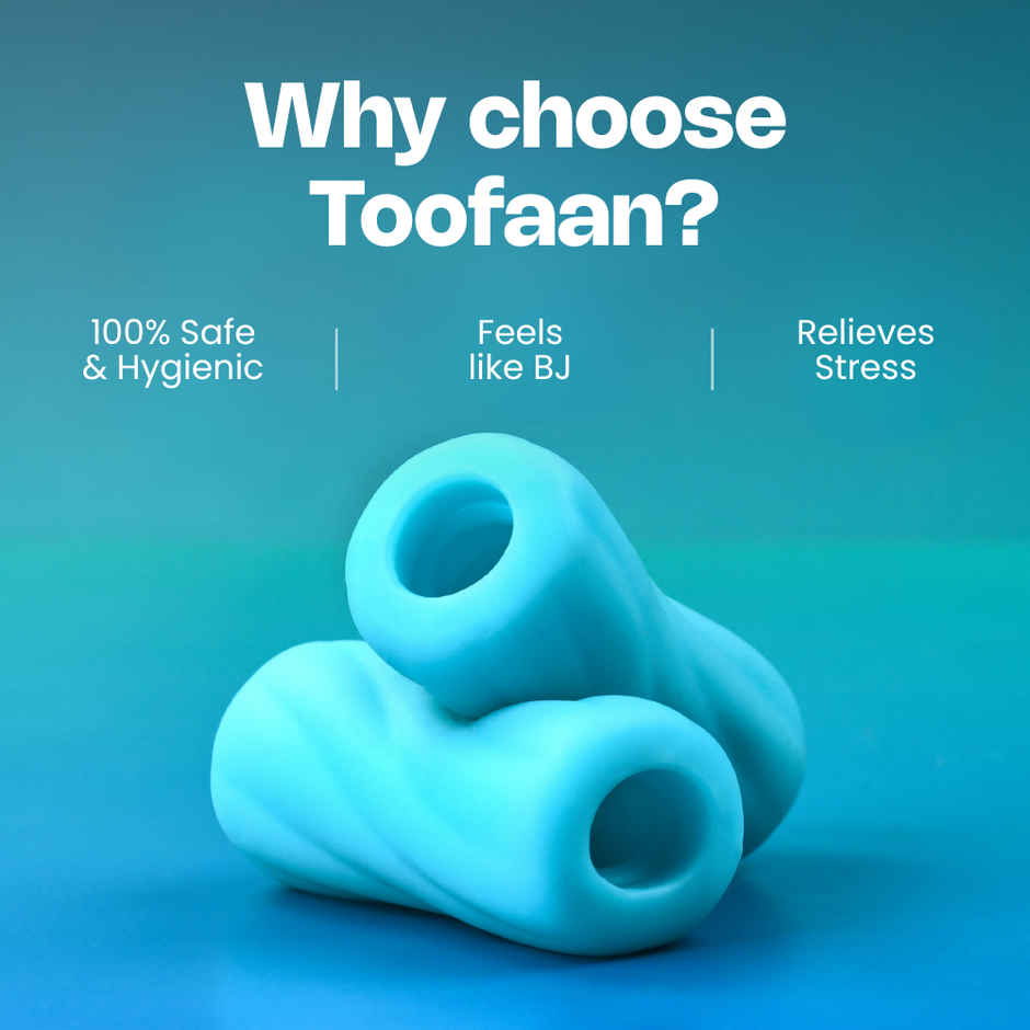 Leezu's Toofan Personal Massager Stroker with Water-Based Lube for Men