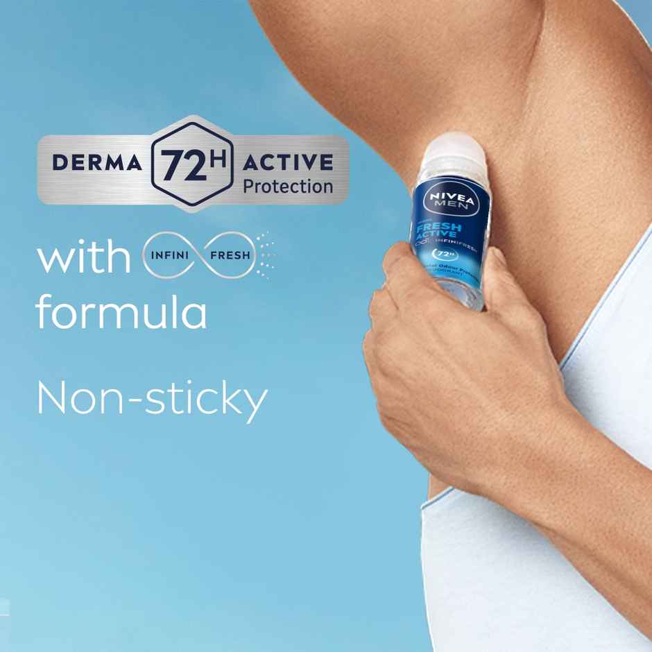 Nivea Fresh Active Underarm Roll On 72h Protection