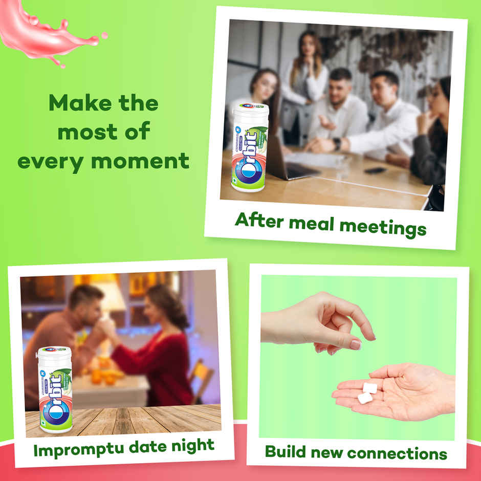 Orbit Sugar-Free Raw Mango Chewing Gum Tube