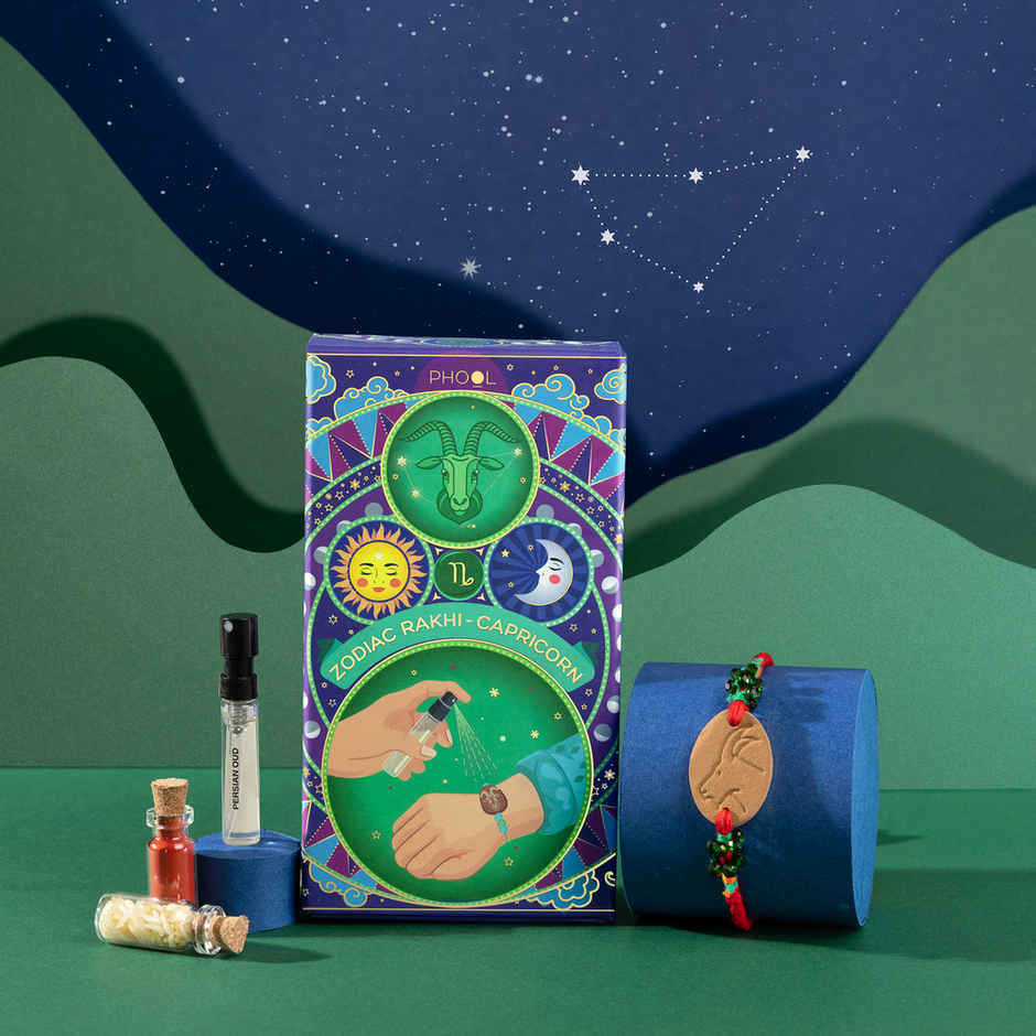 Zodiac Capricorn Rakhi for Brother (Phool)