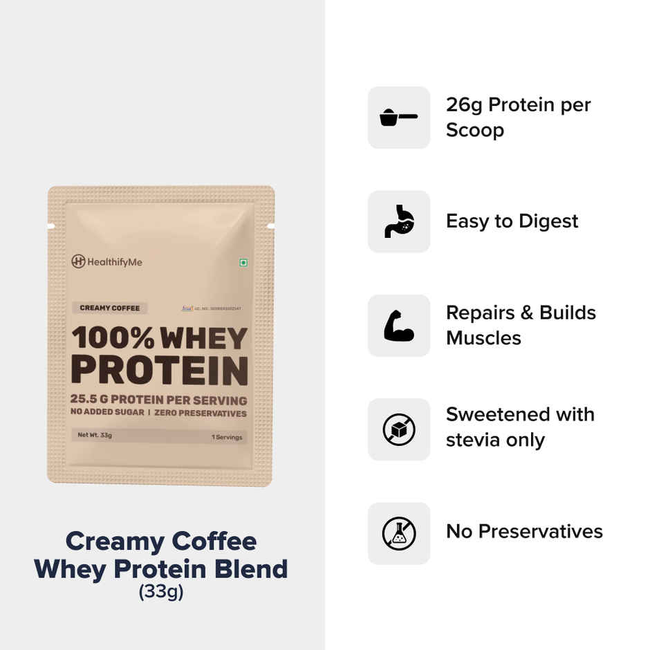 Healthifyme Whey Protein Blend Creamy Coffee