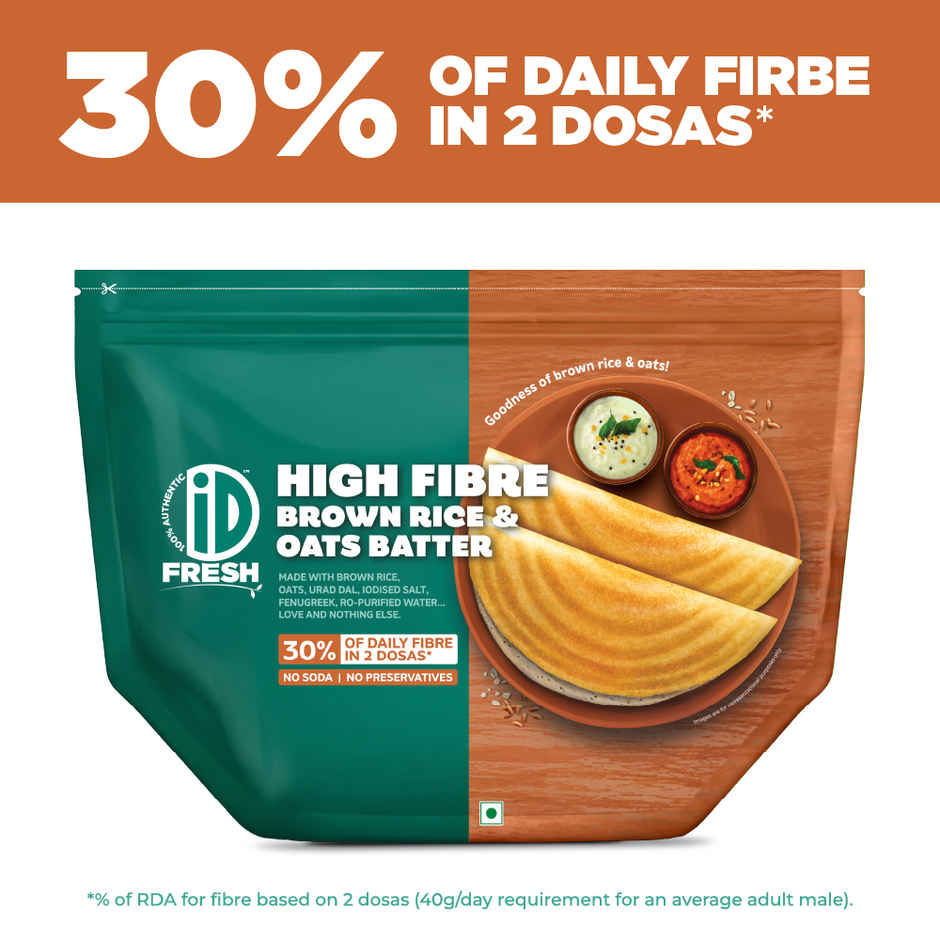 iD Fresh High Fibre Brown Rice & Oats Batter