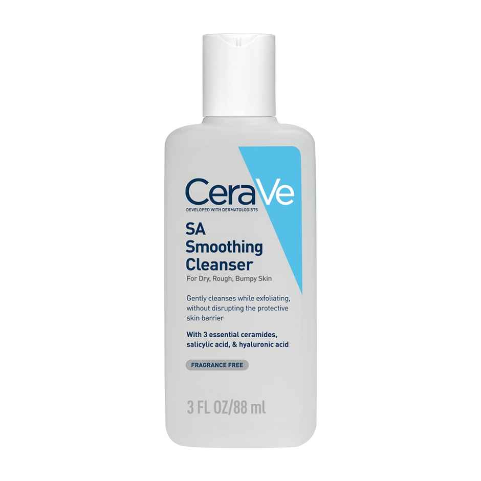 CeraVe SA Smoothing Cleanser For Dry Rough & Bumpy Skin | Face wash with Salicylic Acid & Ceramides