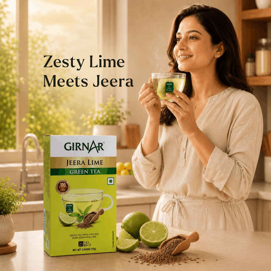 Girnar Jeera Lime Green Tea Bags