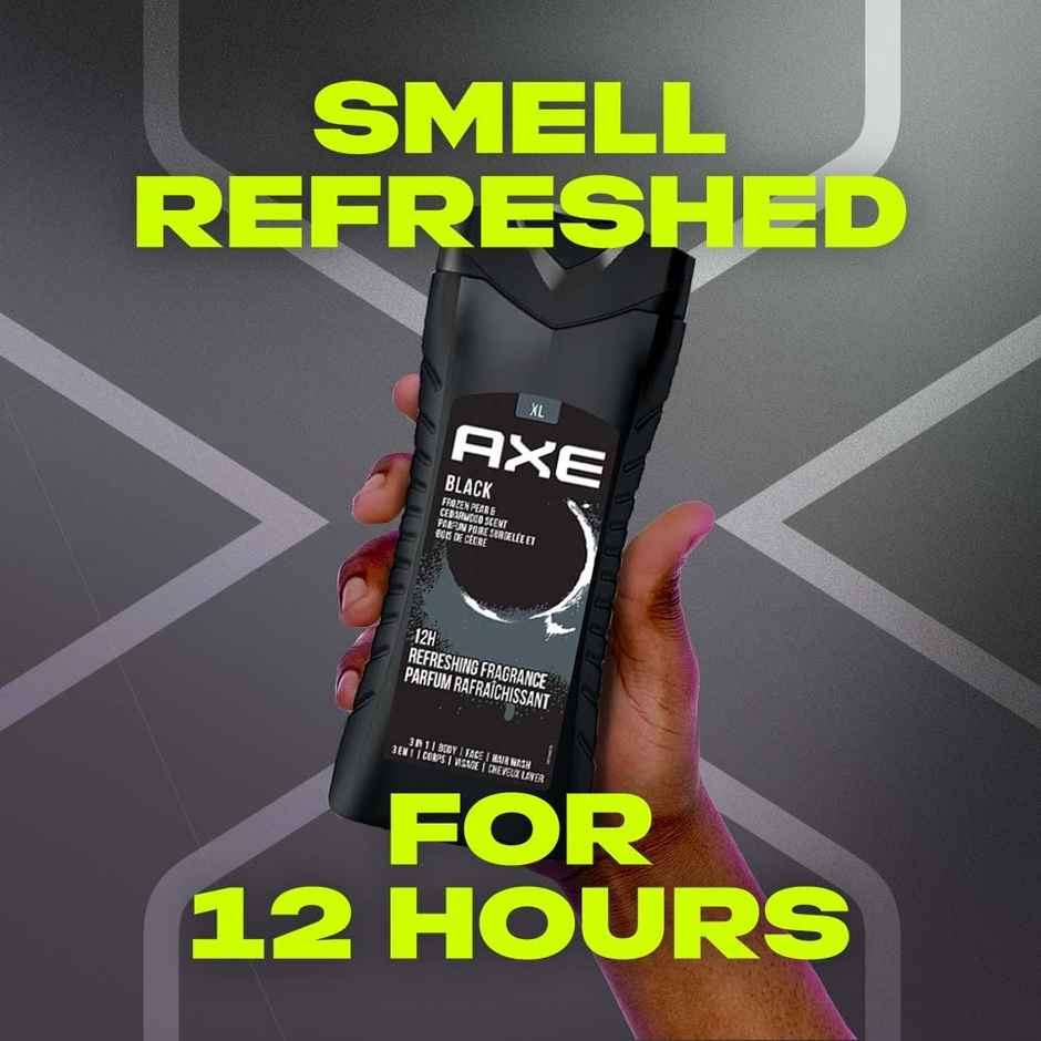 Axe Black 3-in-1 Body,Face & Hair Wash | For Men