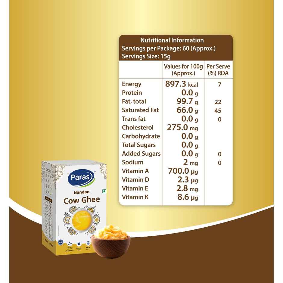 Paras Nandan Cow Ghee Tetrapack