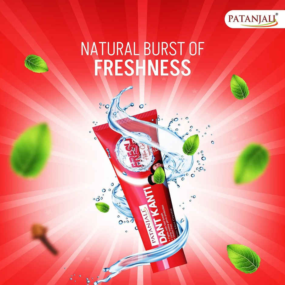 Patanjali Dant Kanti Fresh Active Gel Toothpaste