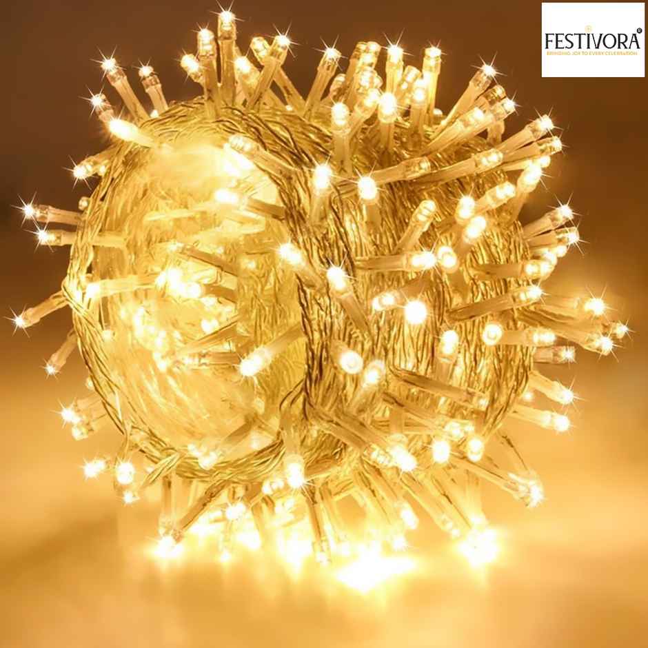 Festivora Warm White Color Pixel Led String Light | Rice Light For Festival & Room Decoration