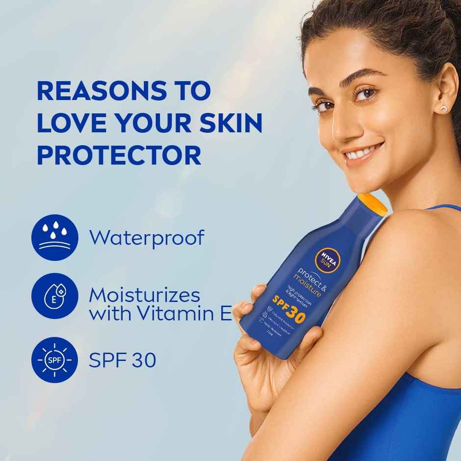 NIVEA SUN Protect and Moisture SPF 30 Advanced Sunscreen|PA+++ UVA - UVB Protection System