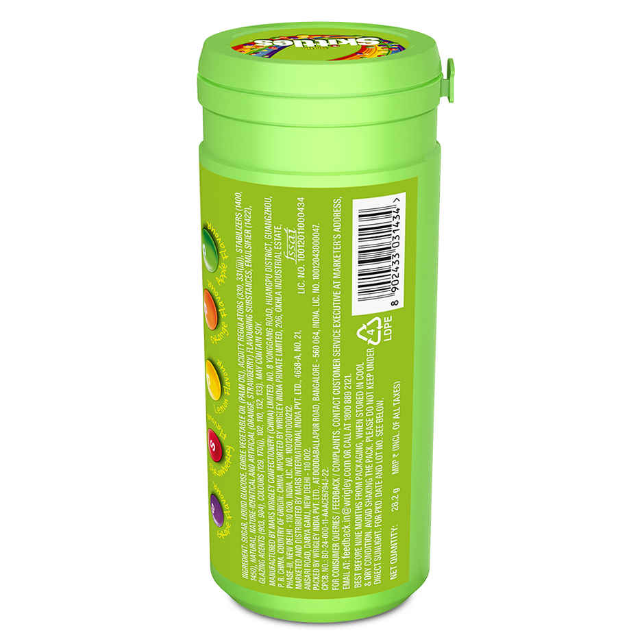 Skittles Sour Bite Size Fruit Candy Tube | Fruity Flavours