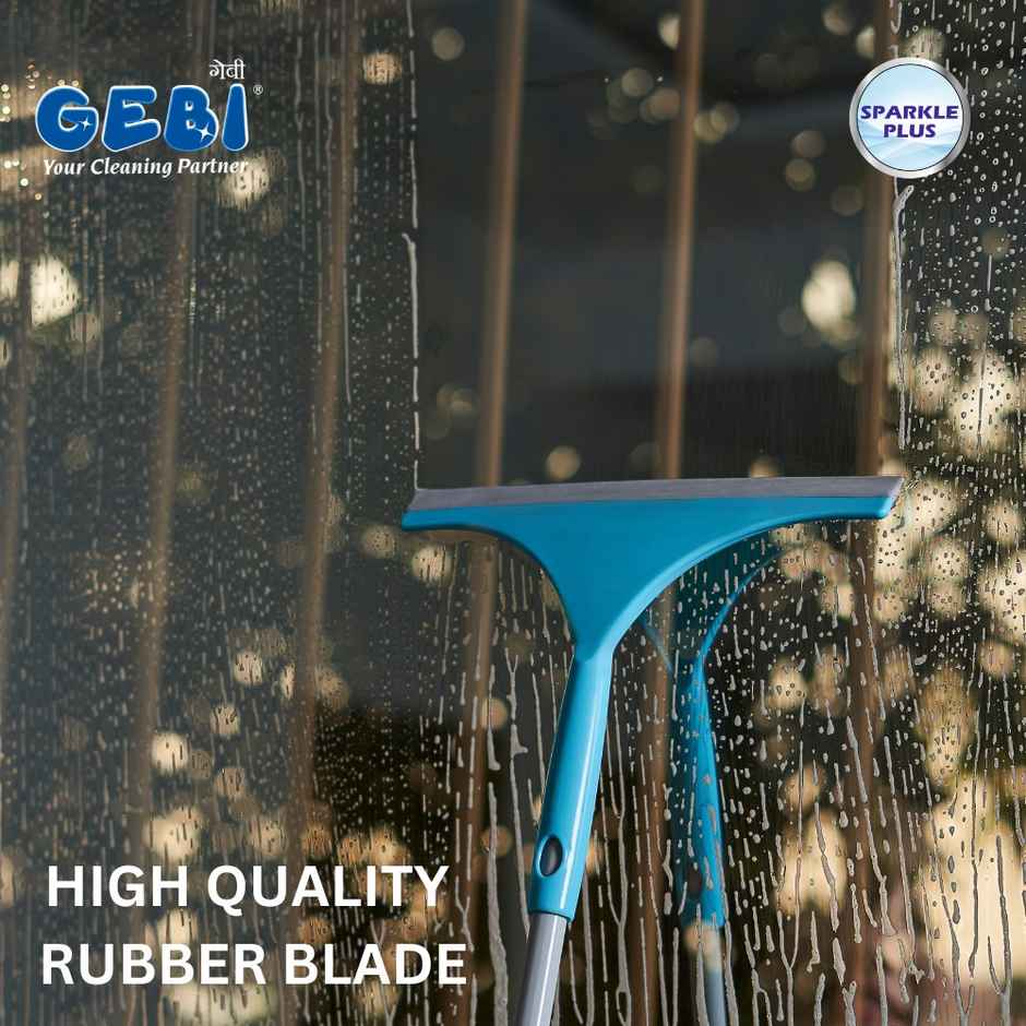 Gebi Sparkle Plus Bathroom/Window Wiper For Mess Free Cleaning Combo