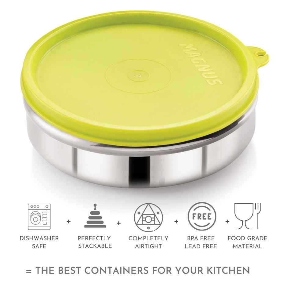 Magnus Stainless Steel Easy Lock Container - 280 ml - Assorted