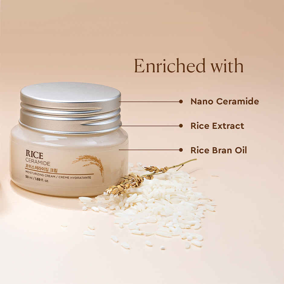 The Face Shop Rice & Ceramide Moisturizing Cream (Unisex)