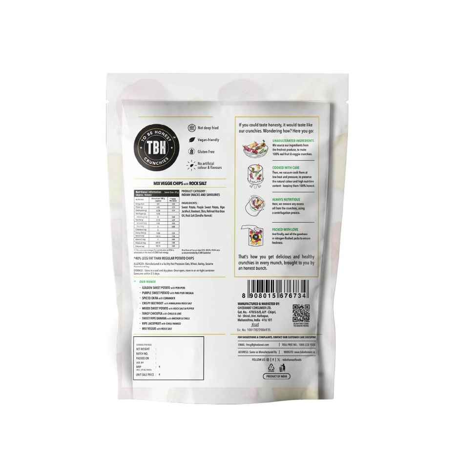 Mix Veggie Chips With Rock Salt