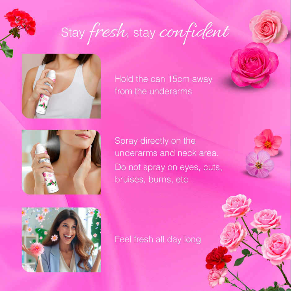 Yardley London English Rose Refreshing Deo Body Spray for Women