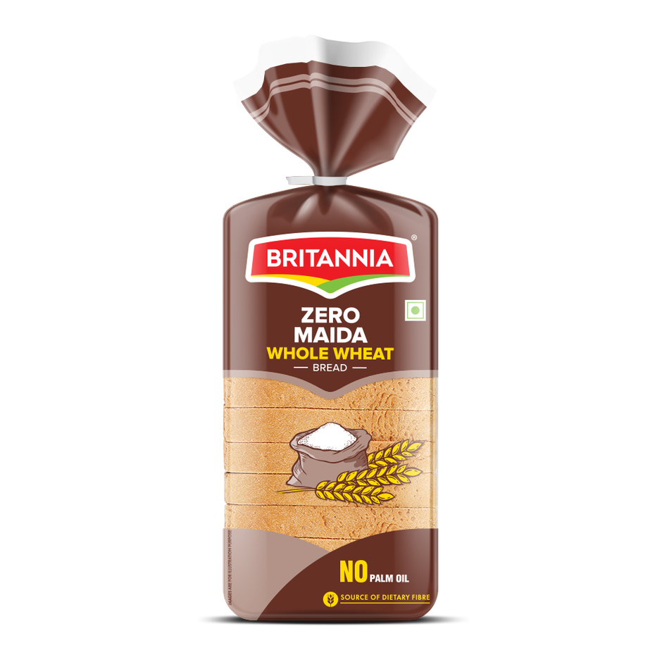 Britannia Pure Whole Wheat Bread (No Maida)
