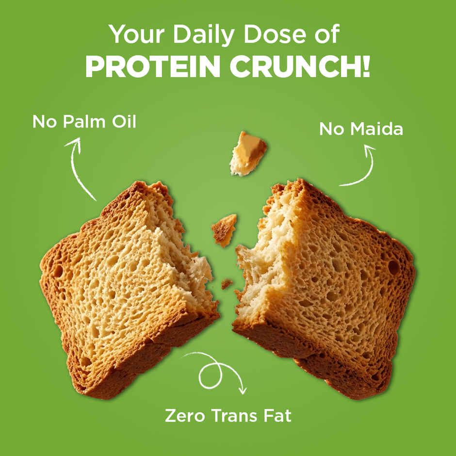 Open Secret High Protein Elaichi Rusk | No Palm Oil, No Maida, Zero Trans Fat