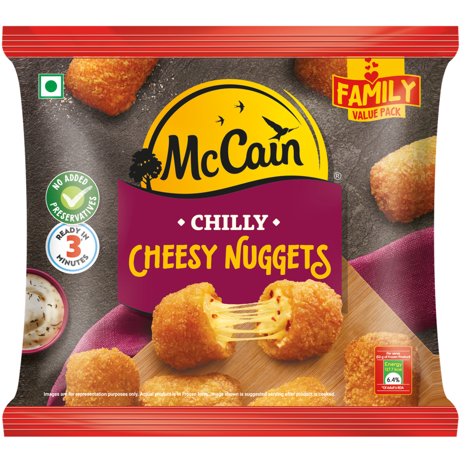 McCain Chilli Cheesy Nuggets | Frozen Ready To Cook