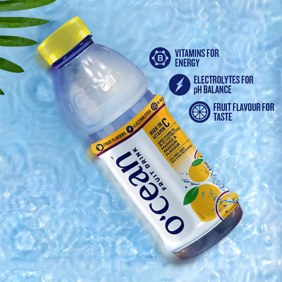 O'cean Beverages Mango and Passion Flavoured Water Bottle
