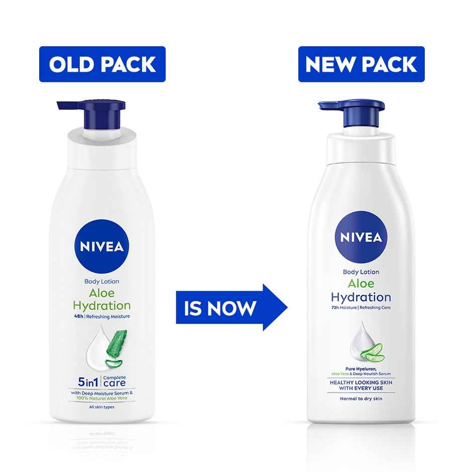 NIVEA Aloe Hydration Body Lotion|Refreshing Hydration|Non Sticky Feel|With Aloe Vera