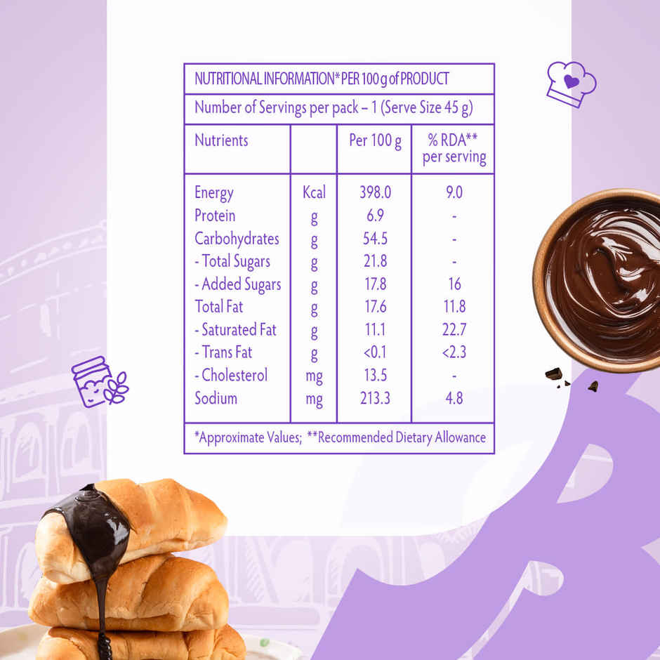 Bauli Moonfils Croissants Choco Cream (Egg) Combo