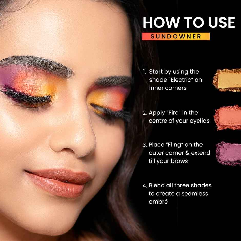 Lakme Glitterati Chroma Chic Eye Shadow Palette | Sundowner