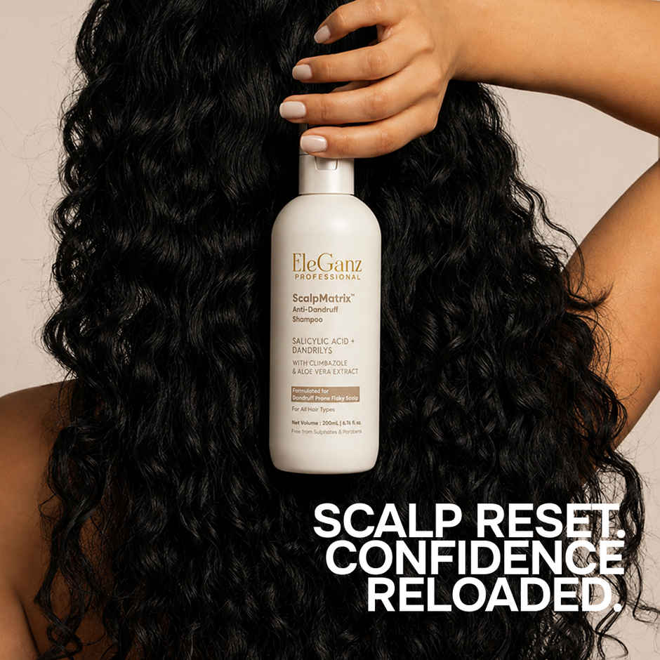 EleGanz Professional ScalpMatrix Anti-Dandruff Shampoo | Salicylic Acid + Dandrilys