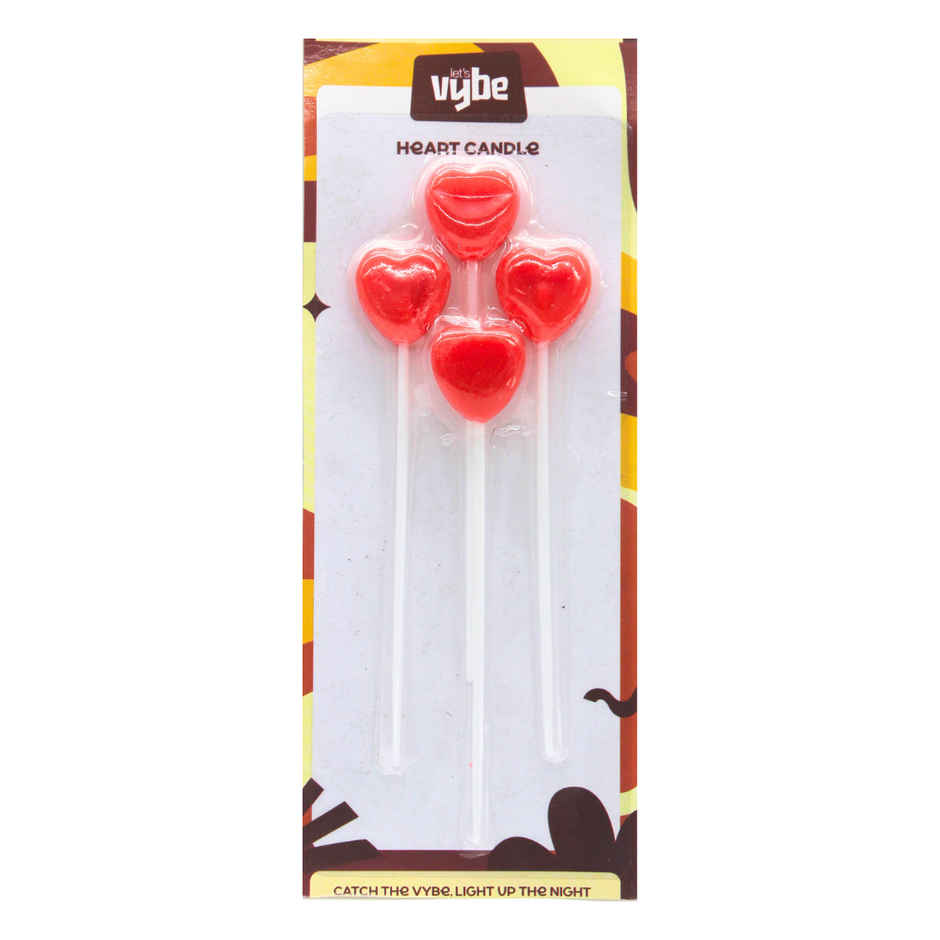 Let's Vybe Heart Candle