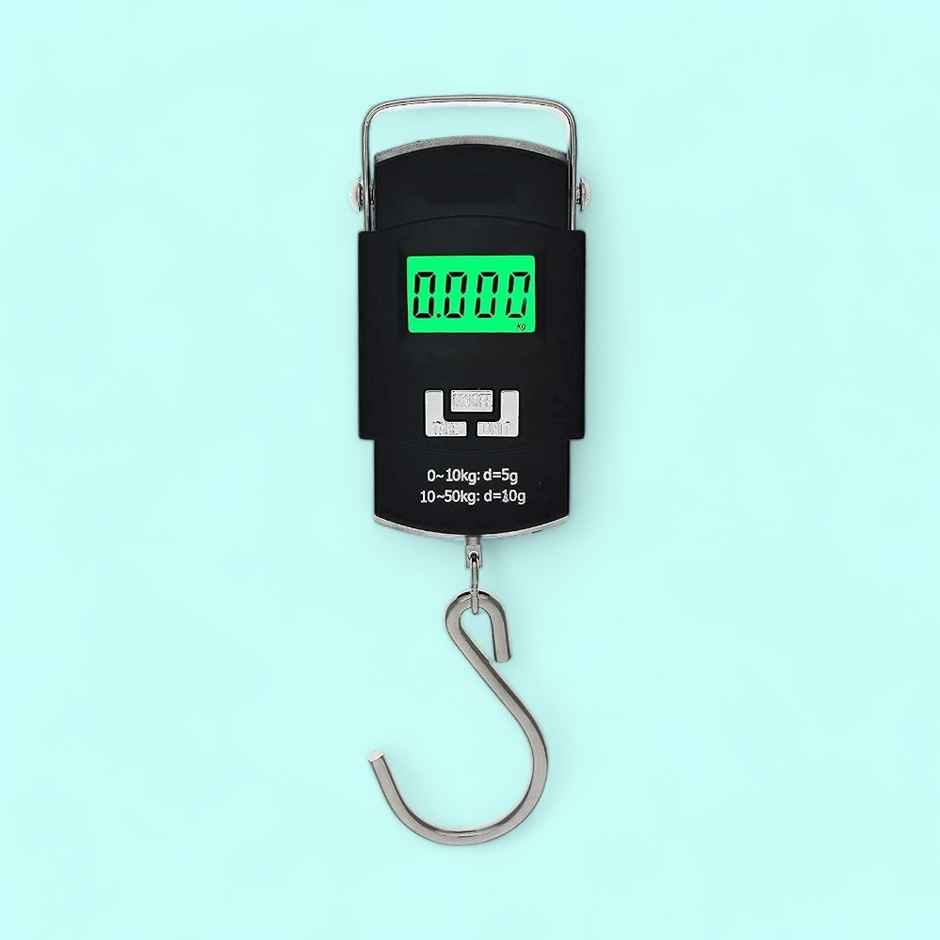 Desidiya Portable Electronic Hook Type Weighing Scale (Black)