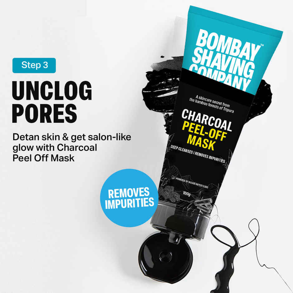 Bombay Shaving Company Activated Charcoal Facial Gift Kit For Men
