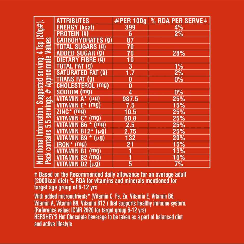 hershey's Chocolate Instant Powder Mix