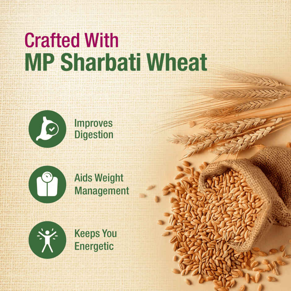 Protein Chef Whole Wheat Roti | Non Frozen | Fresh | Mp Sharbati Atta | Ready To Cook Chapati