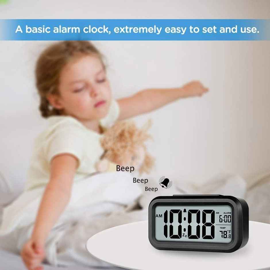 Zedak Digital Table Alarm Clock | Black
