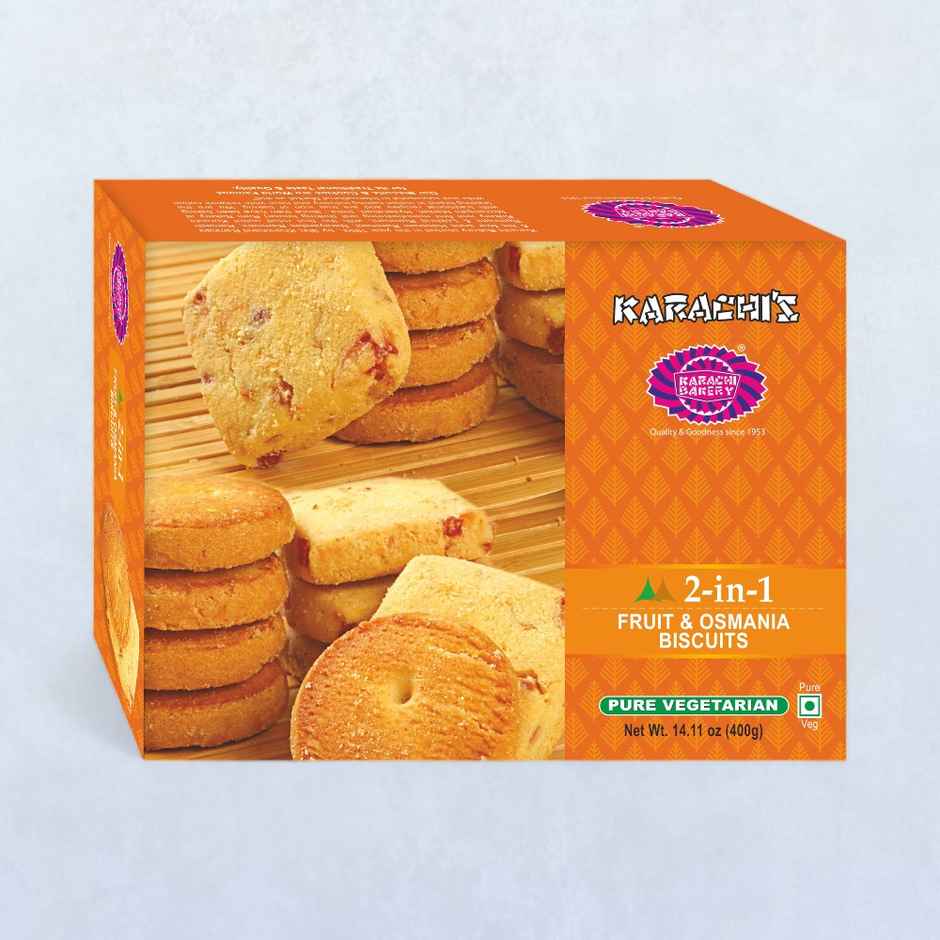 Karachi Bakery 2 in 1 Fruit & Osmania Biscuits