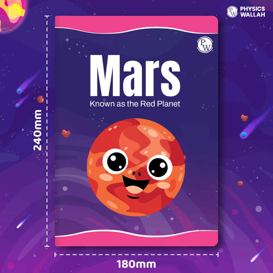 Physics Wallah 172 Pages Children Notebook Single Line | Interleaf | Mars