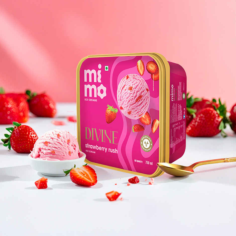 Mimo Strawberry Rush Divine Ice Cream Tub