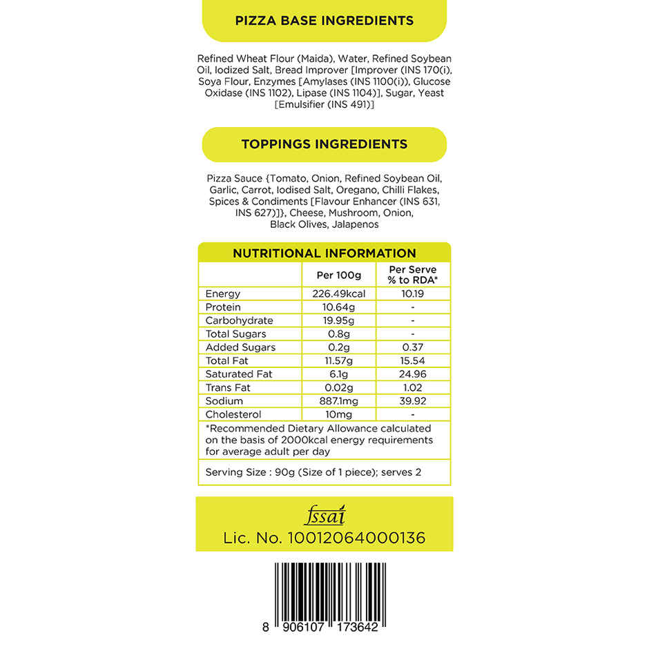 Prasuma Pizza Minis | Veg Supreme | No Preservatives Added