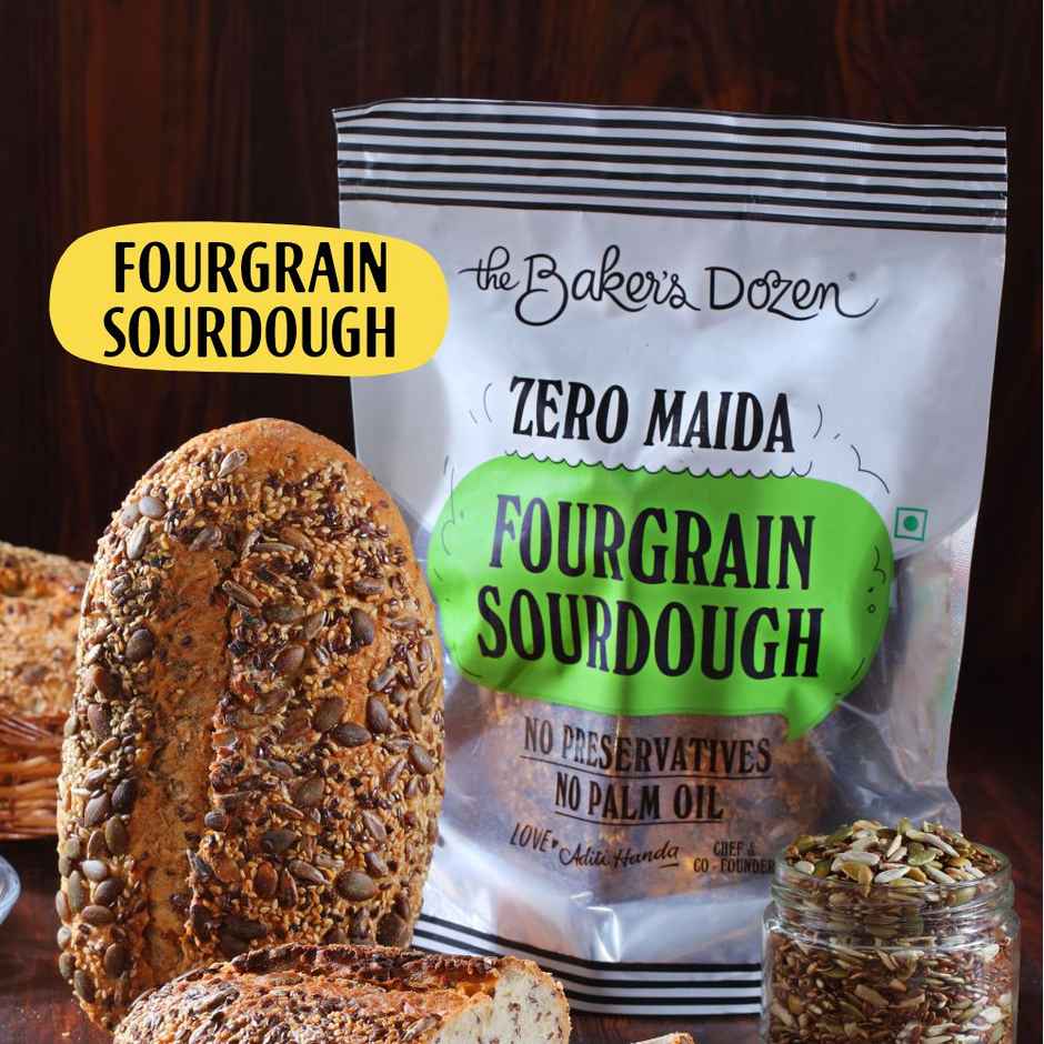 The Baker's Dozen Fourgrain Sourdough Zero Maida Gut Friendly