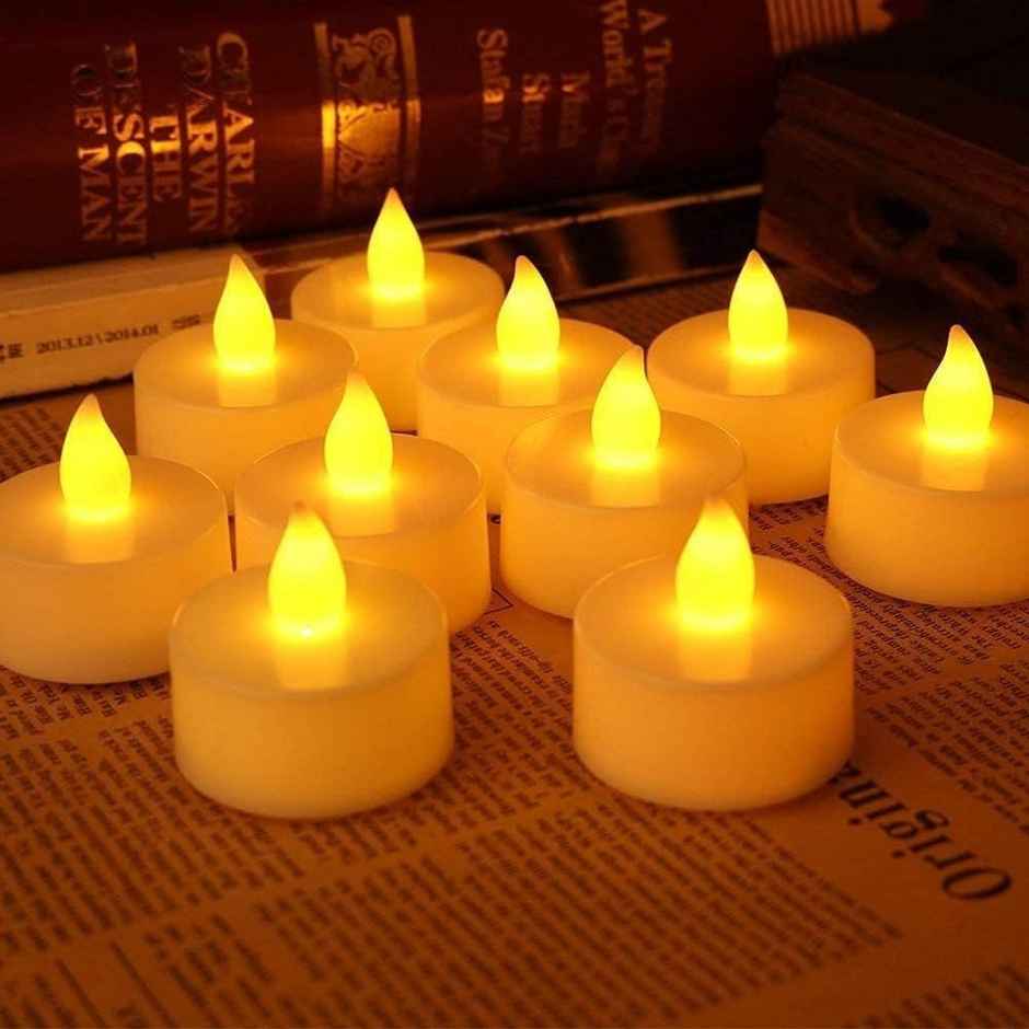 Satyam Kraft Yellow LED Tea Light Candles - Buy at ₹299 Online ...