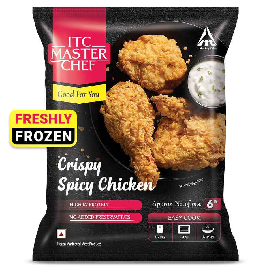 ITC Master Chef Crispy Spicy Chicken | High in Protein | No Added Preservatives | 6 pieces